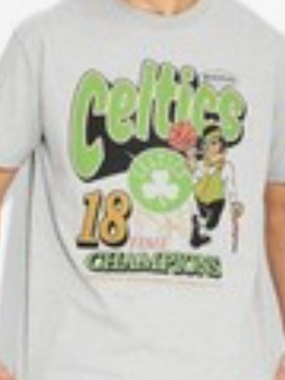 NBA Unisex Boston Celtics Championship Graphic T-Shirt Gray NWT  Medium Logo Tee